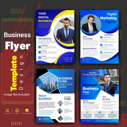 Digital marketing business Flyer Template Design cover image.