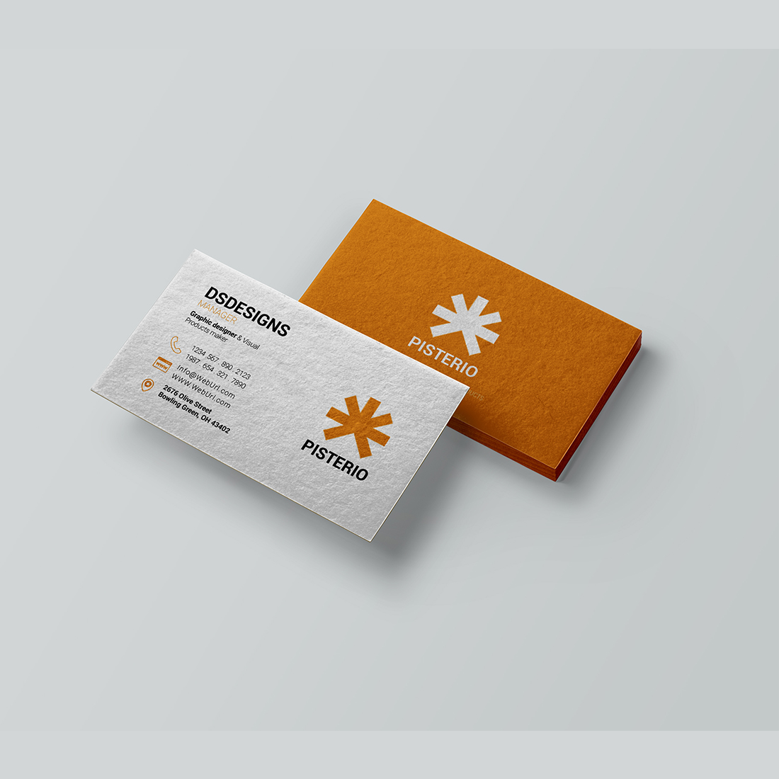 Simple and professional business card design in just 5$ preview image.