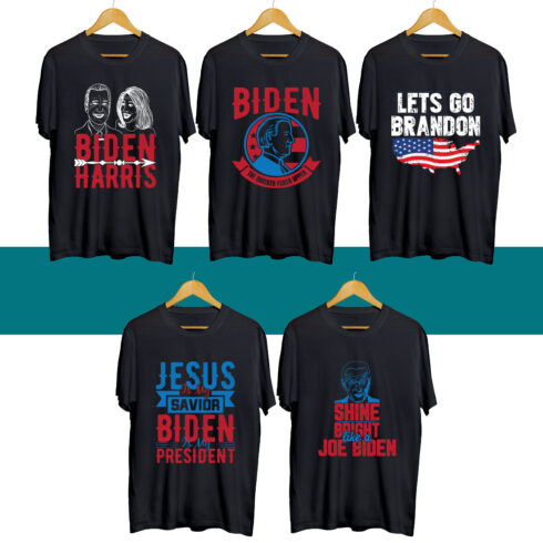 Biden T Shirt Designs Bundle cover image.