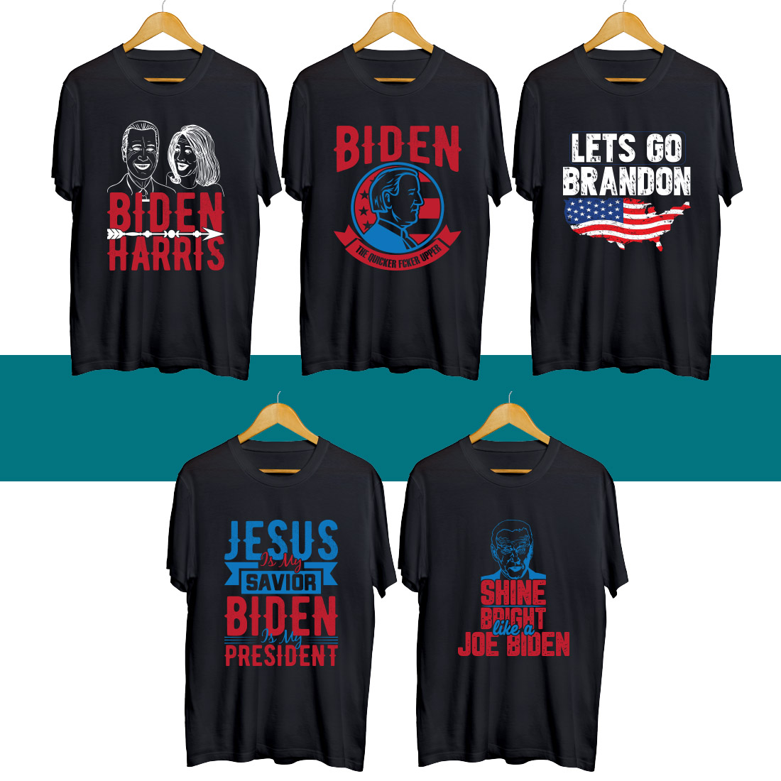 Biden T Shirt Designs Bundle MasterBundles