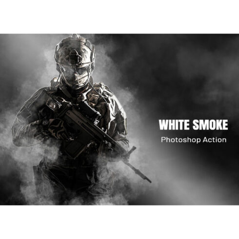 White Smoke Photoshop Action cover image.