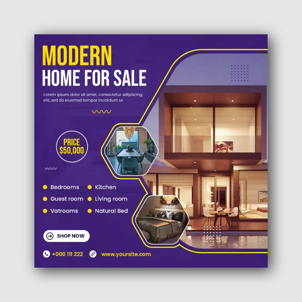 Home Sale Social Media Instagram Post Template - MasterBundles