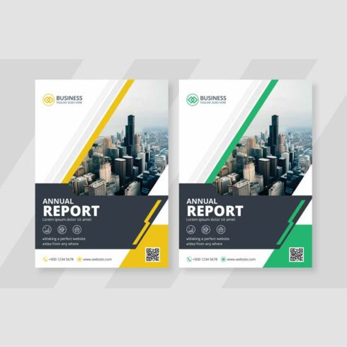 Annual Report Template cover image.