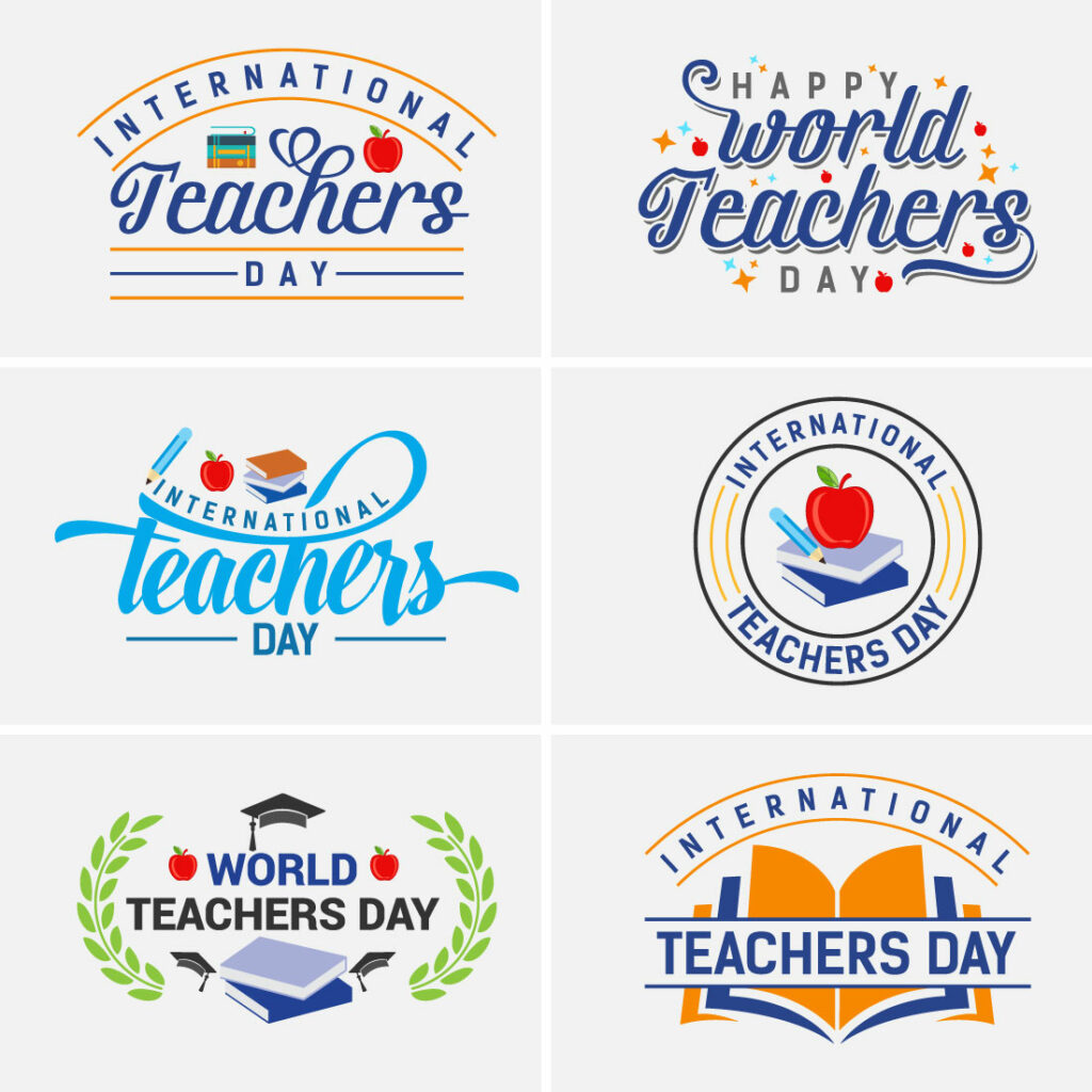 Happy World Teachers\' Day Vector Illustration For Poster, Brochure 