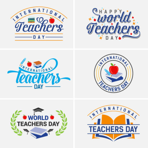Happy world teachers\' day vector illustration for poster, brochure, banner, and greeting card cover image.