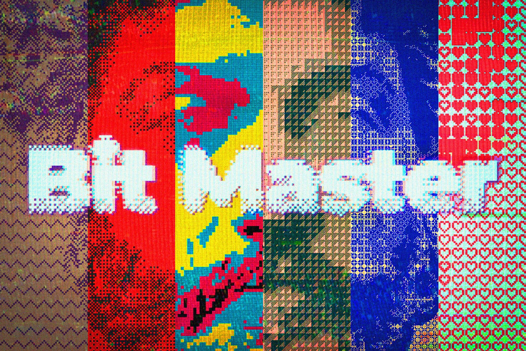 Bit Master - Bitmap PSD Templatecover image.