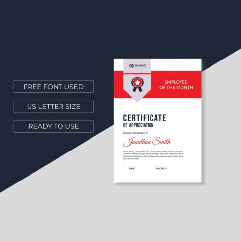 Certificate template awards diploma background cover image.