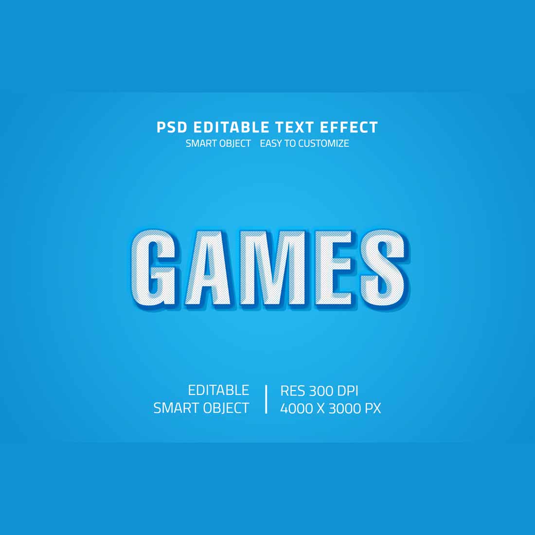Editable Psd Text Effect preview image.