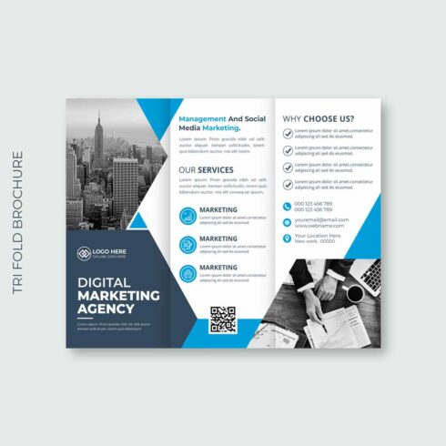 Trifold Brochure Cover for Business Agency cover image.