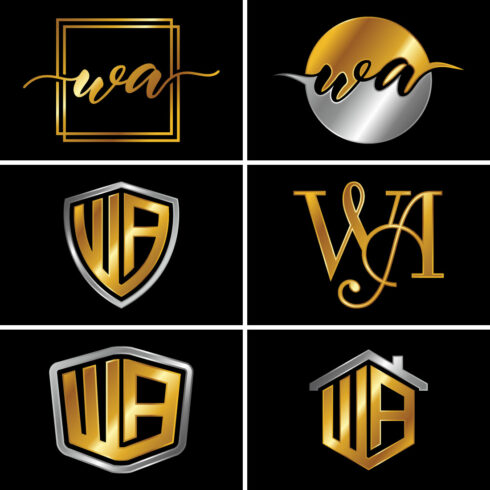 Initial Letter W A Logo Design Vector Template Graphic Alphabet Symbol For Corporate Business Identity cover image.