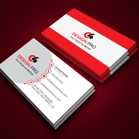 Professional 2 Business Card Design cover image.