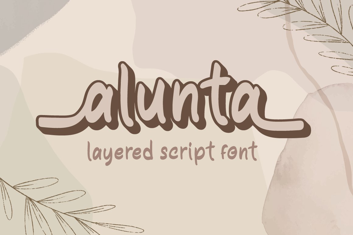Alunta - Layered Script Font cover image.