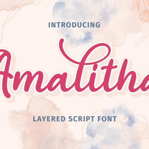 Amalitha - Layered Script Font cover image.
