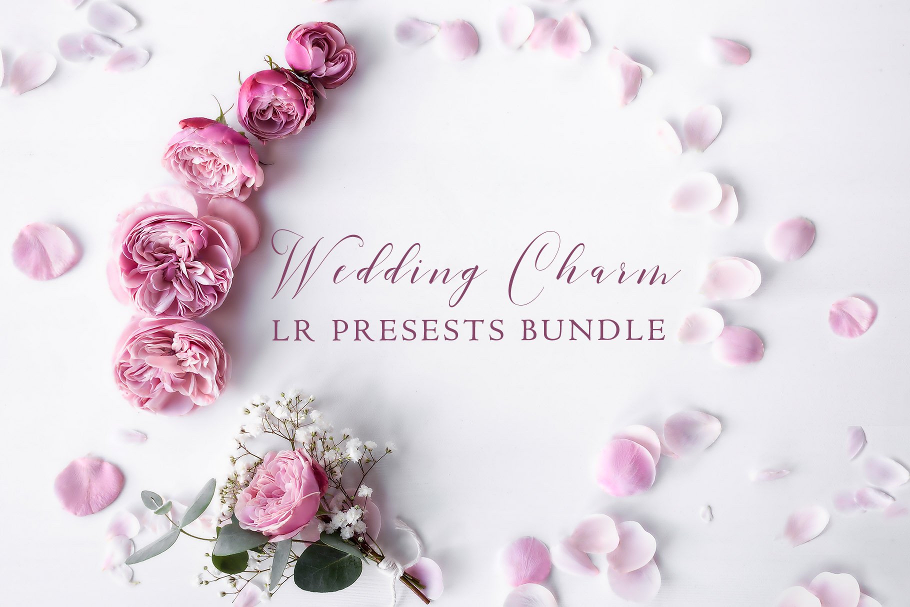 500+ Wedding Charm LR Presets Bundlecover image.