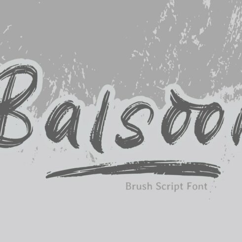 Balsoon - Brush Font cover image.