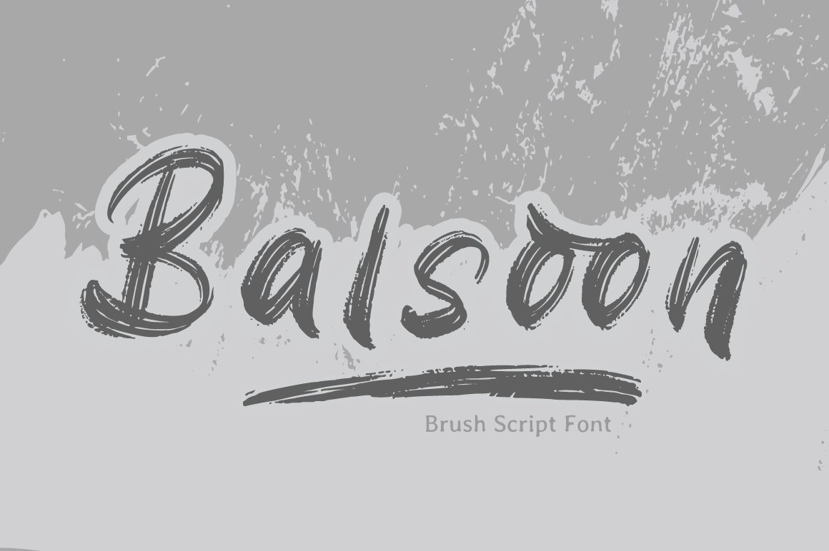 Balsoon - Brush Font cover image.