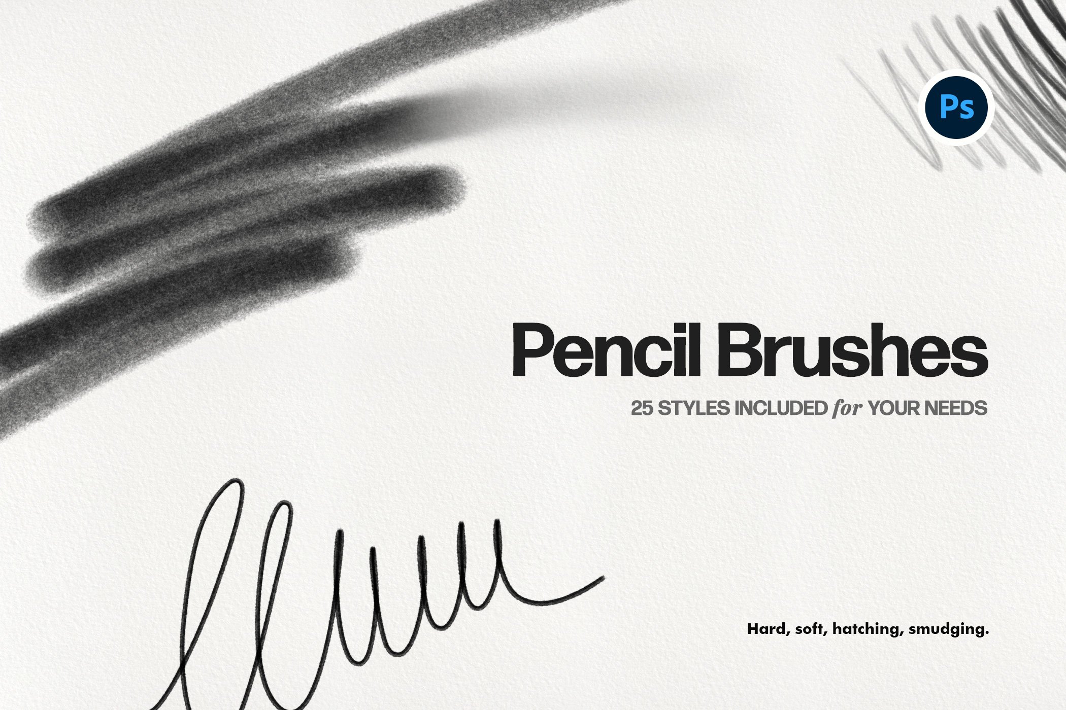 Basic Pencil Photoshop Brushescover image.