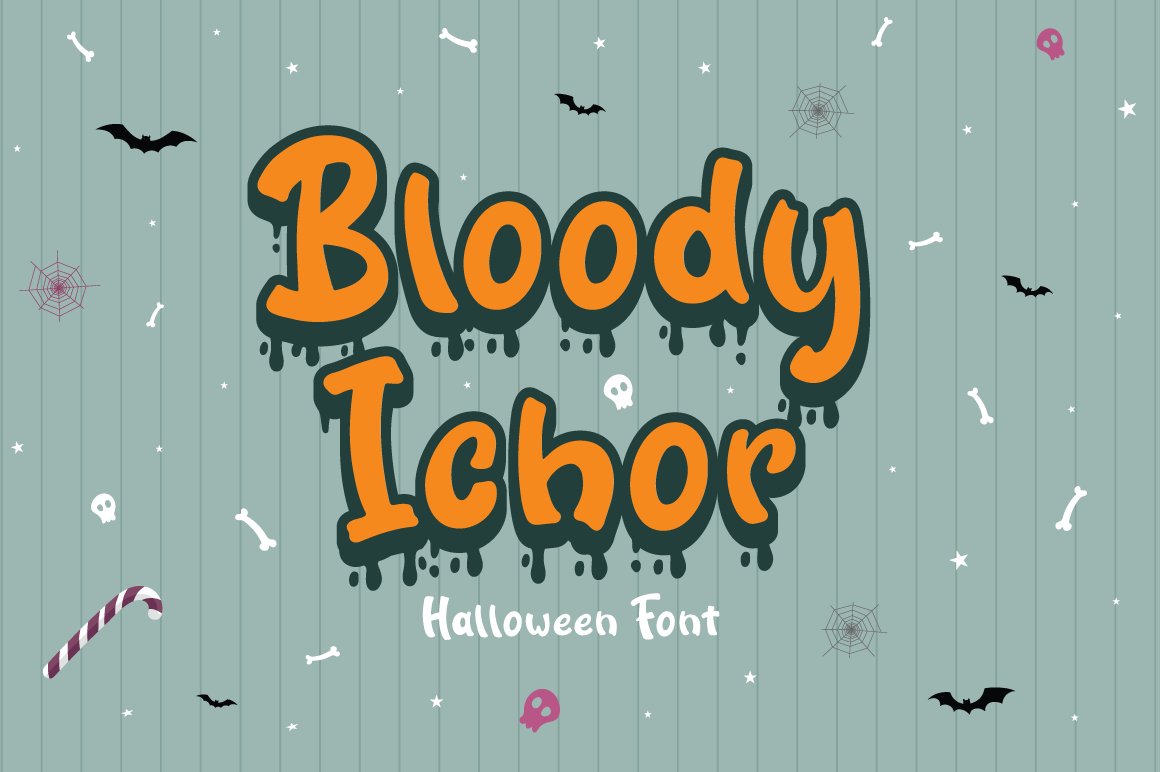 Bloody Ichor - Halloween Font cover image.