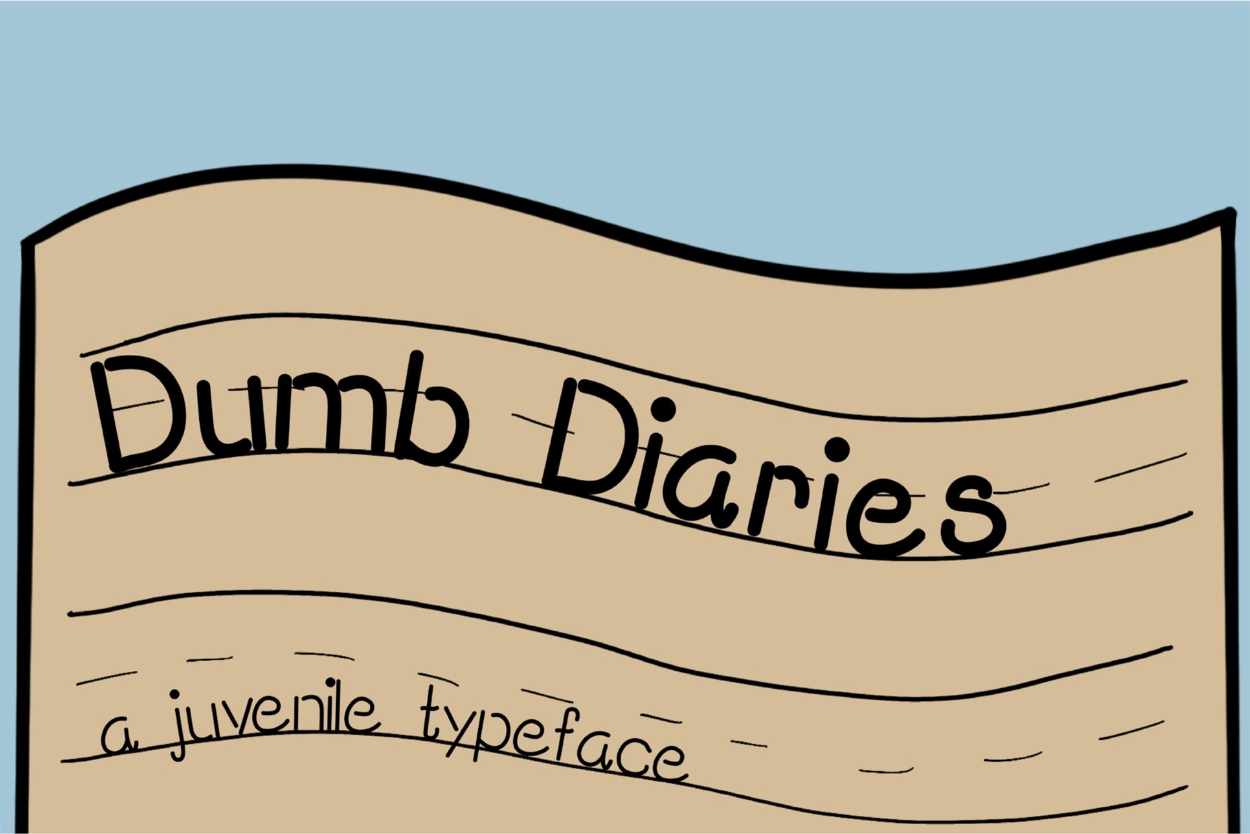 Dumb Diaries Display Typeface cover image.