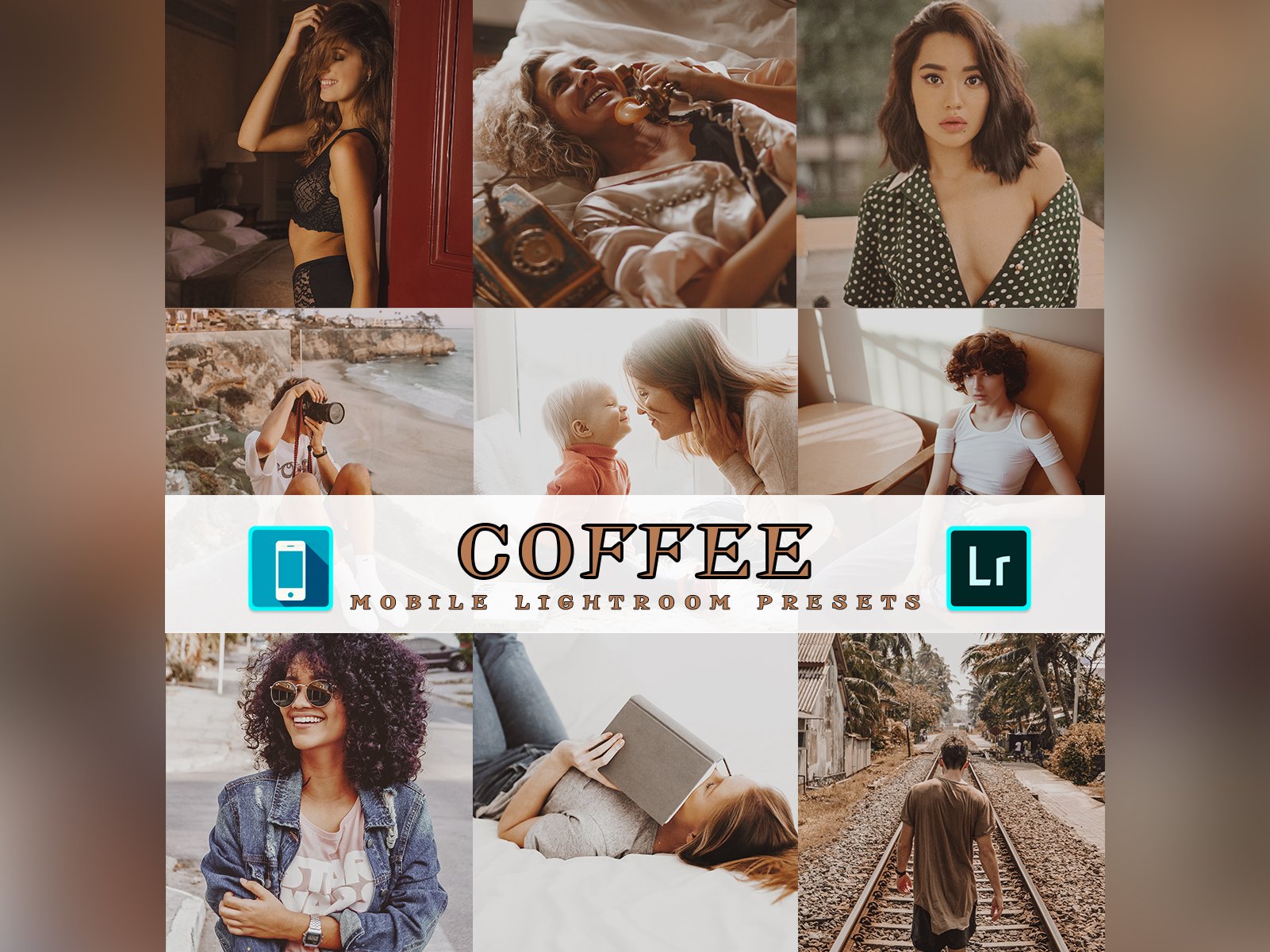 3 Lightroom Mobile Presets Coffeecover image.