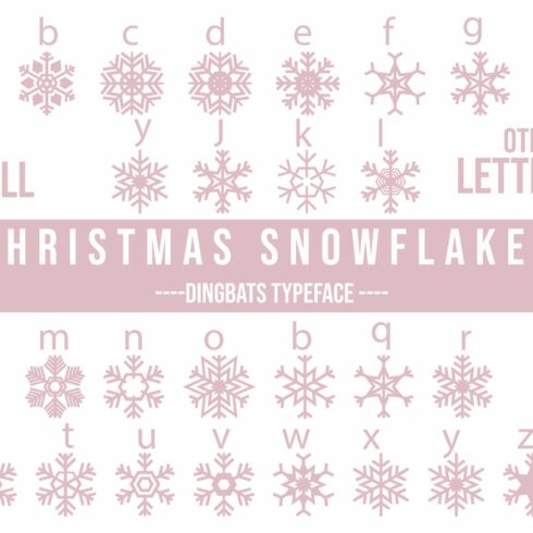 Christmas Snowflakes Dingbats Font cover image.