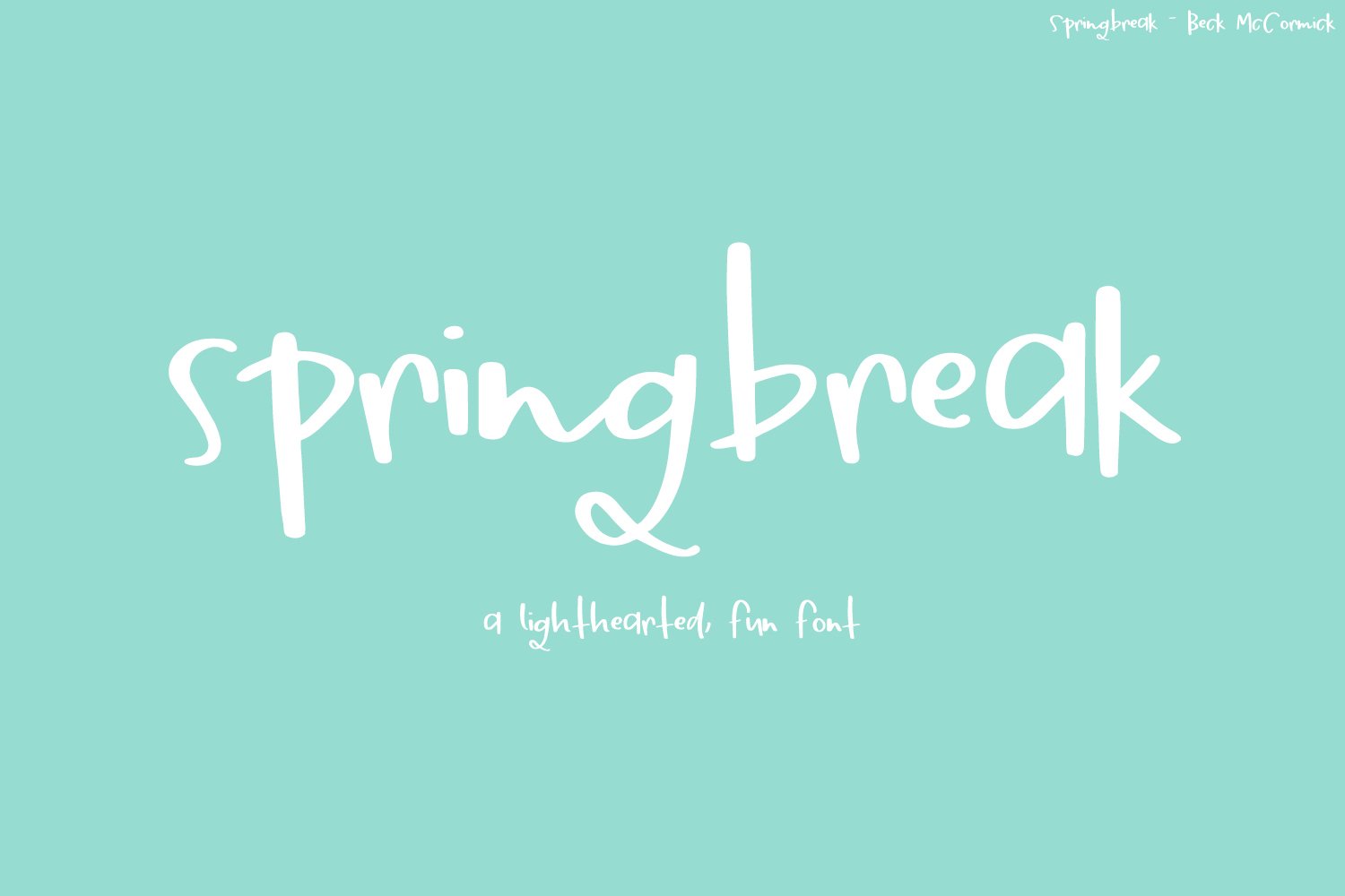 Springbreak Font cover image.
