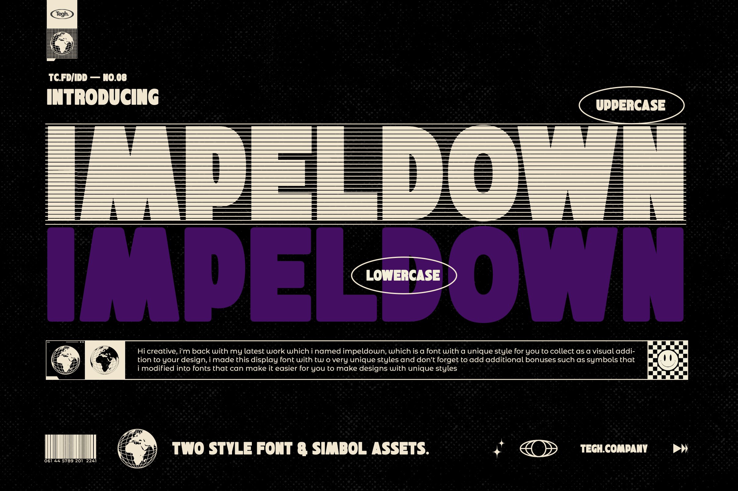 Impeldown Display Font & Symbols cover image.