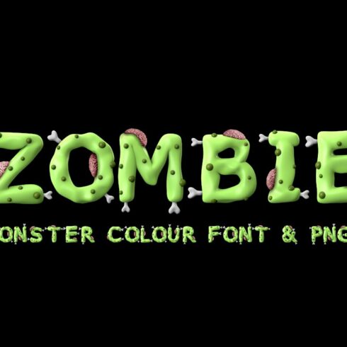 Zombie colour font cover image.