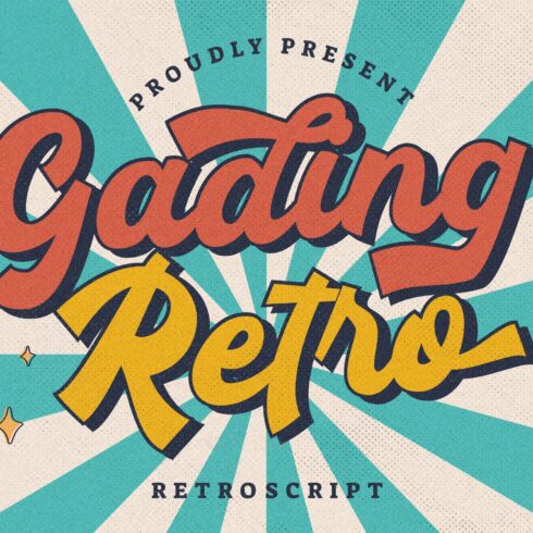 Gading Retro Bold Script cover image.