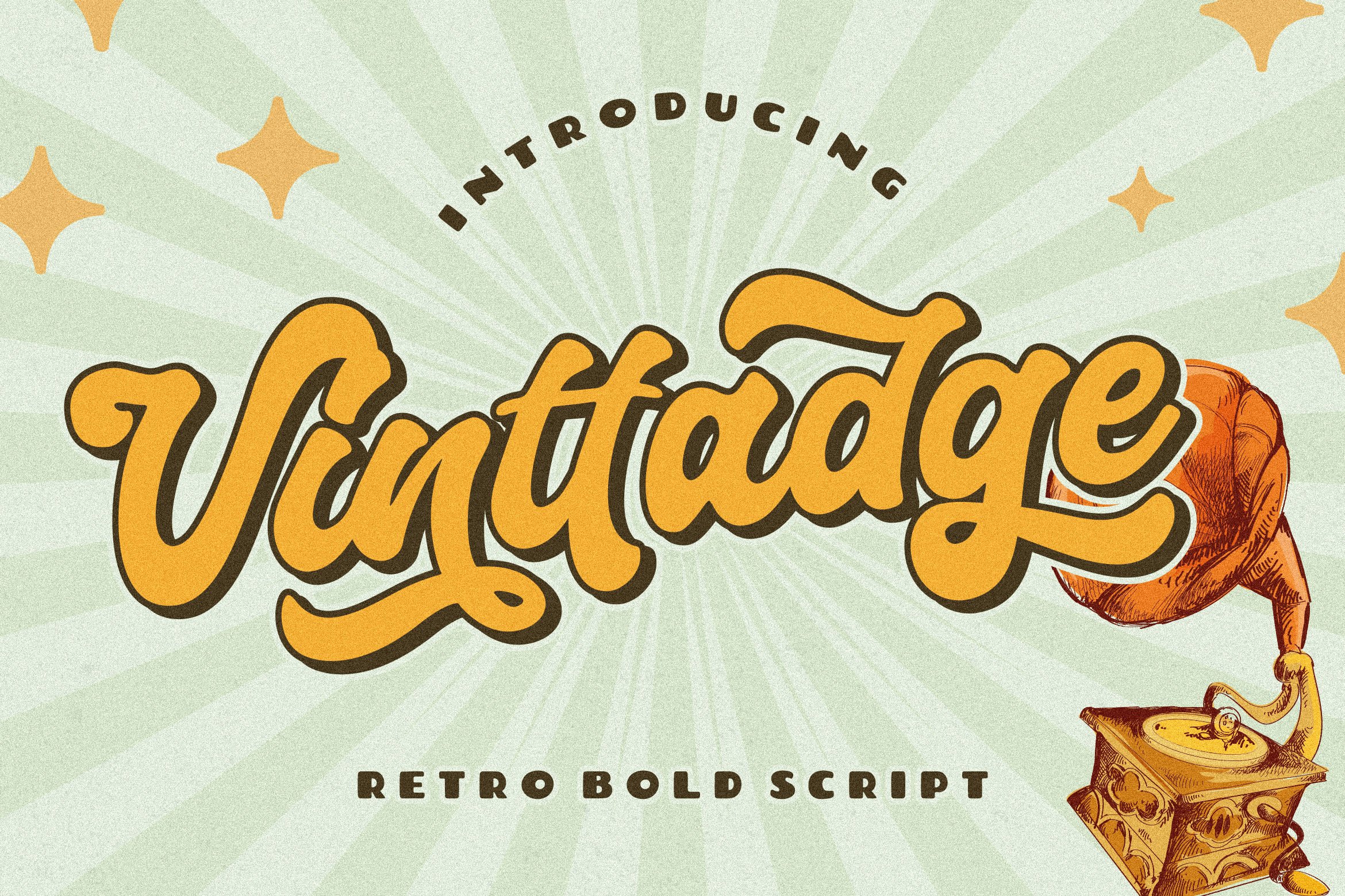 Vinttadge Retro Bold Script cover image.