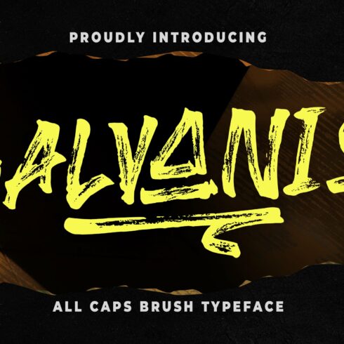 Galvanis Brush Advertisement Font cover image.