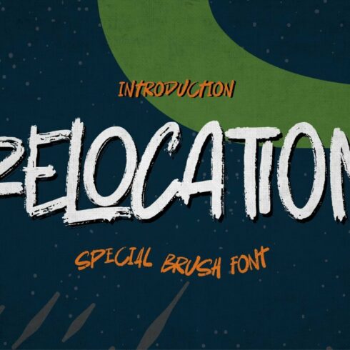 Relocation - Rough Brush Horror Font cover image.