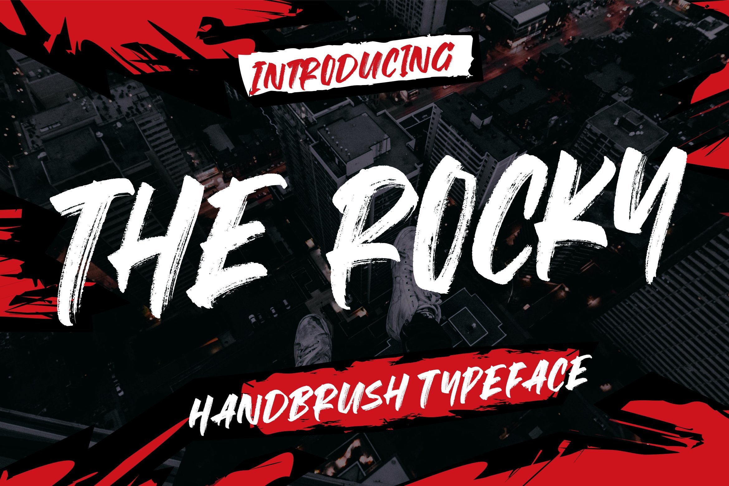 The Rocky Handbrush Typeface cover image.