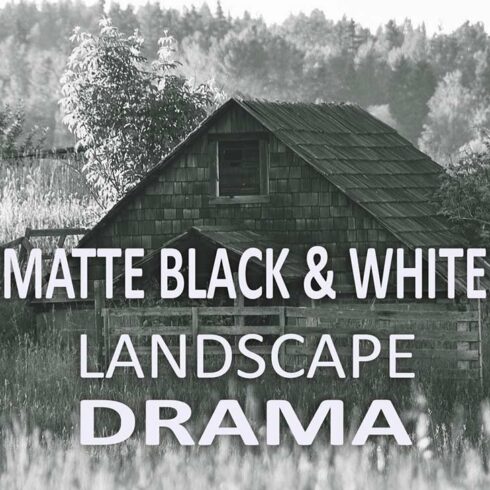 10 Matte B & W Landscape Dramacover image.