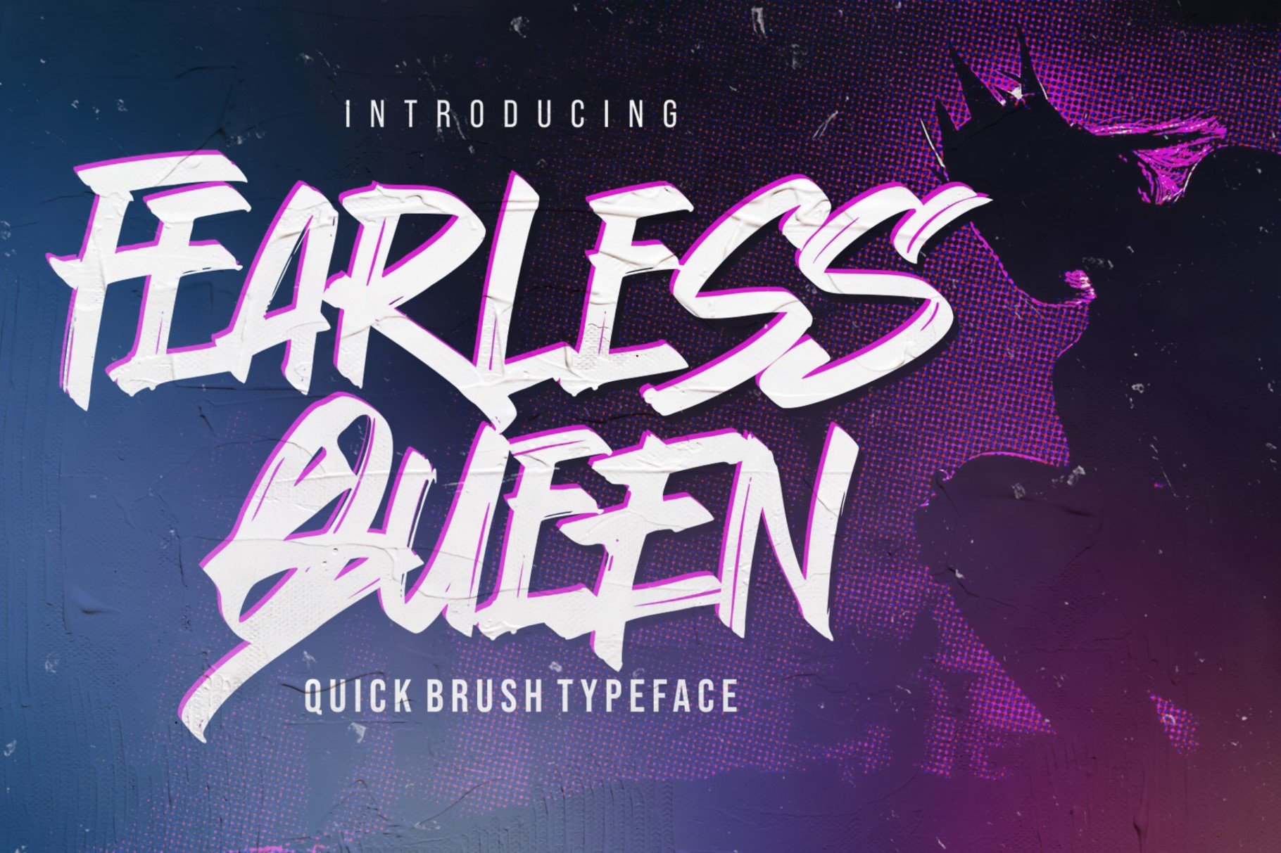 Fearless Queen - Graffiti typeface cover image.