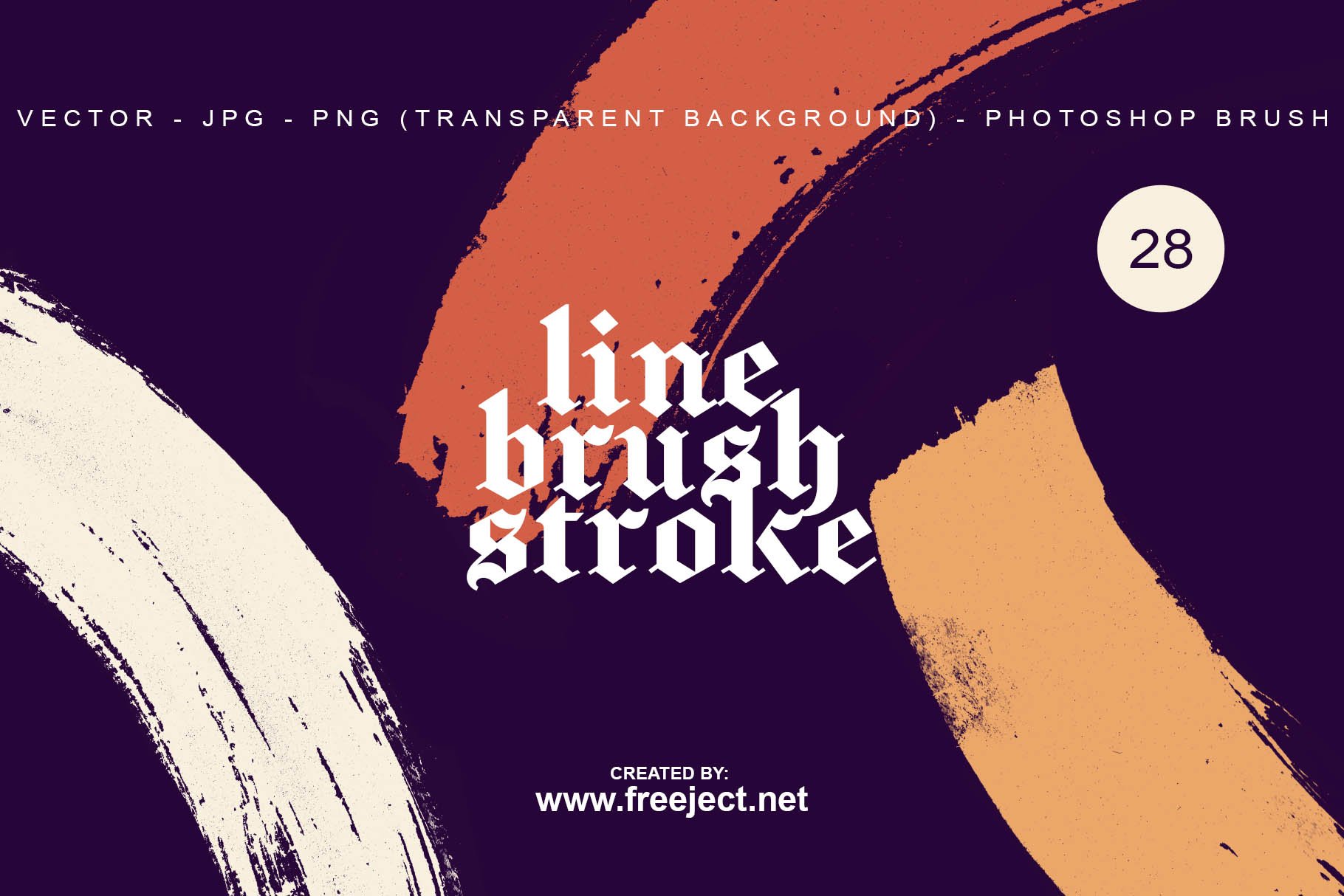 Line Brush Stroke Vector, PNG, Brushcover image.