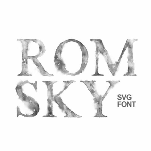 Romsky Watercolor - SVG Font cover image.