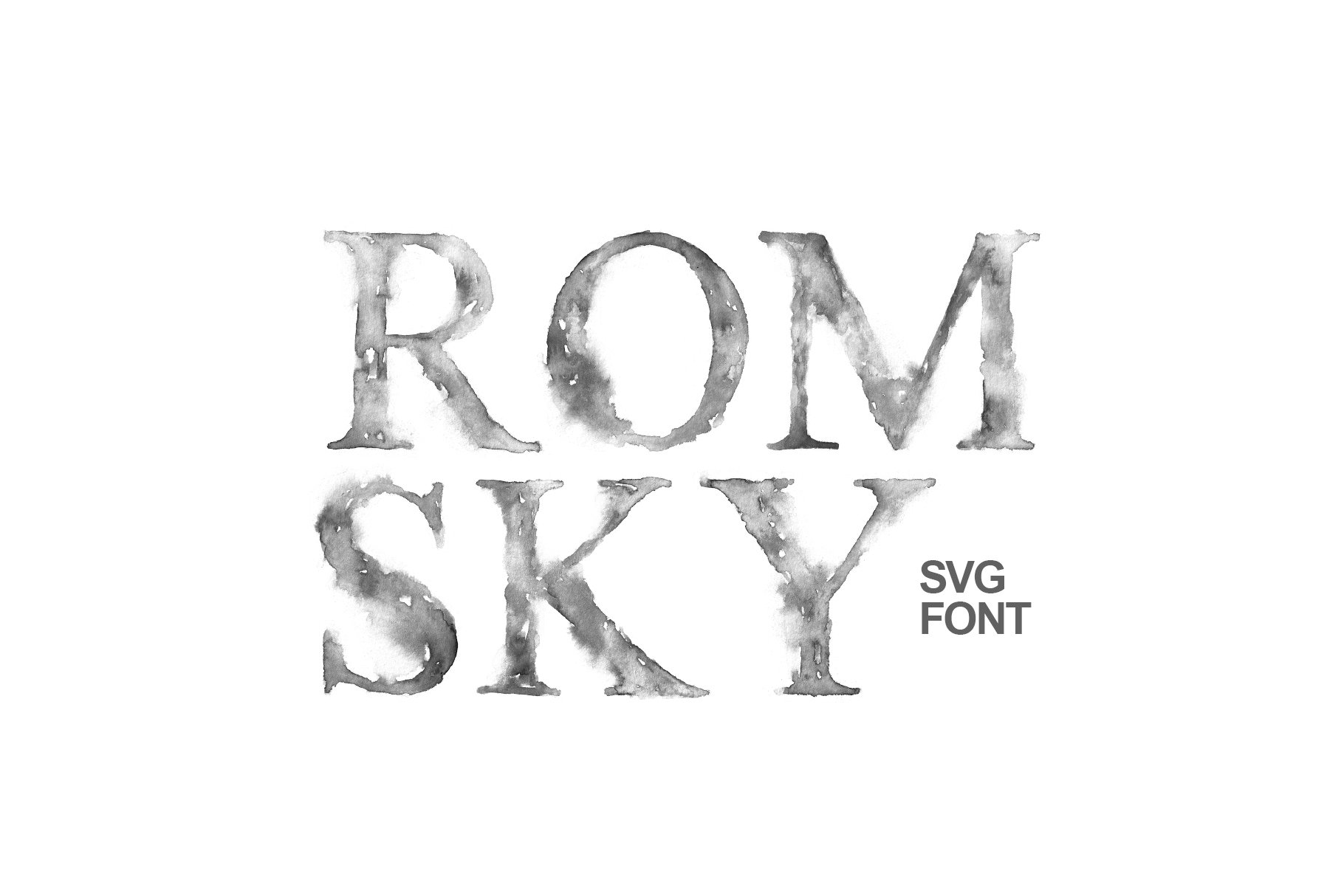 Romsky Watercolor - SVG Font cover image.