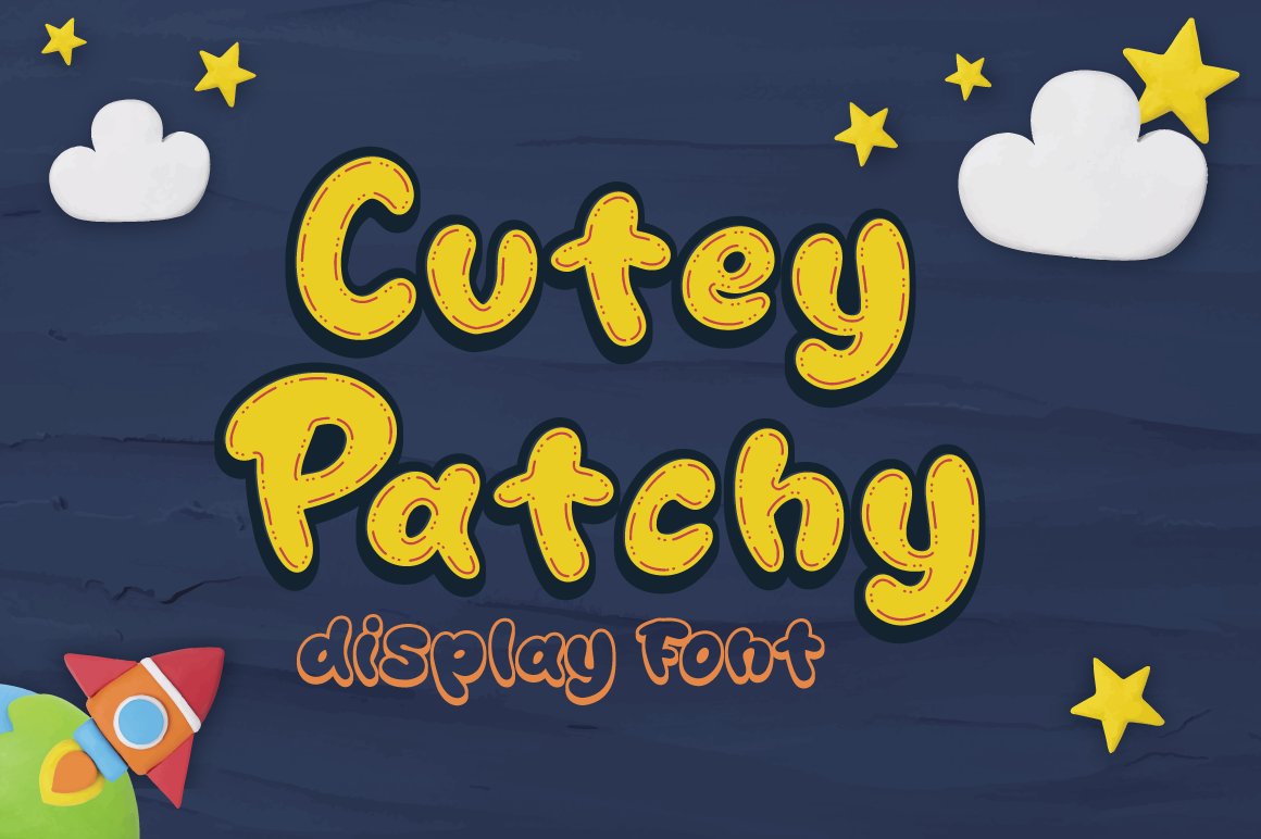 Cutey Patchy - Display Font cover image.