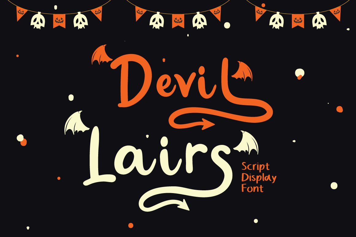 Devil Lairs - Halloween Font cover image.