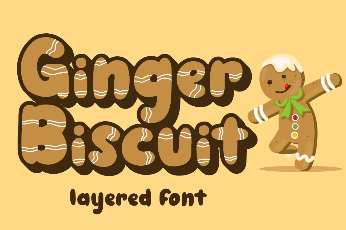 Ginger Biscuit - Christmas Font cover image.