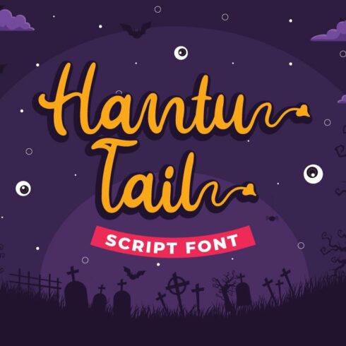 Hantu Tail - Halloween Font cover image.