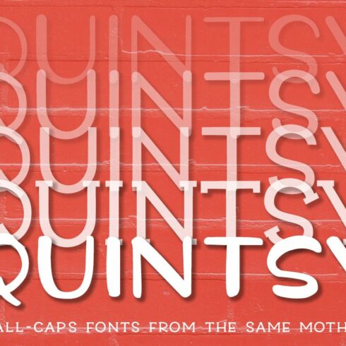 Quintsy - a five-font set! cover image.