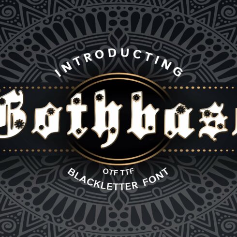 Gothbase Blackletter Font cover image.