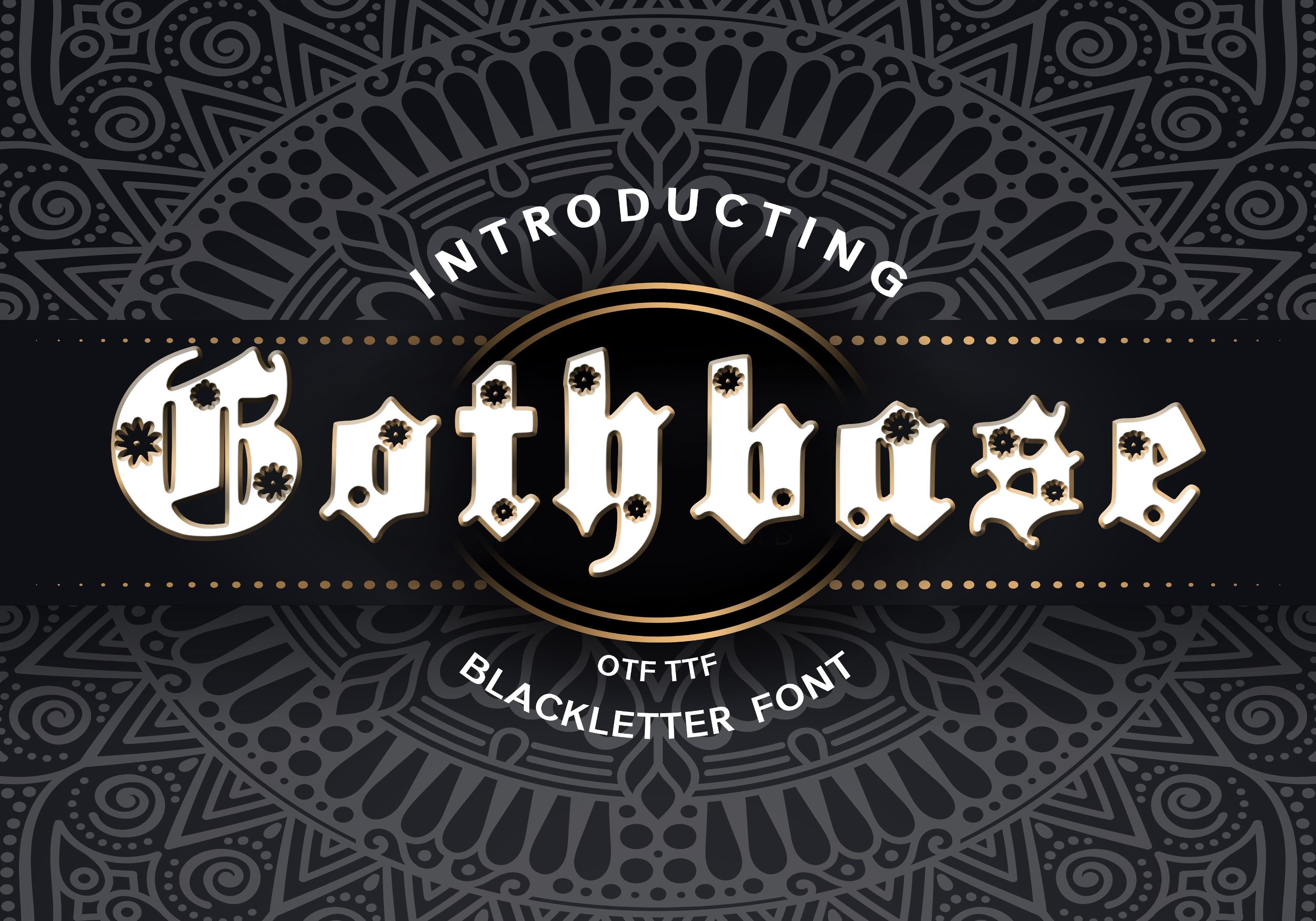 Gothbase Blackletter Font cover image.