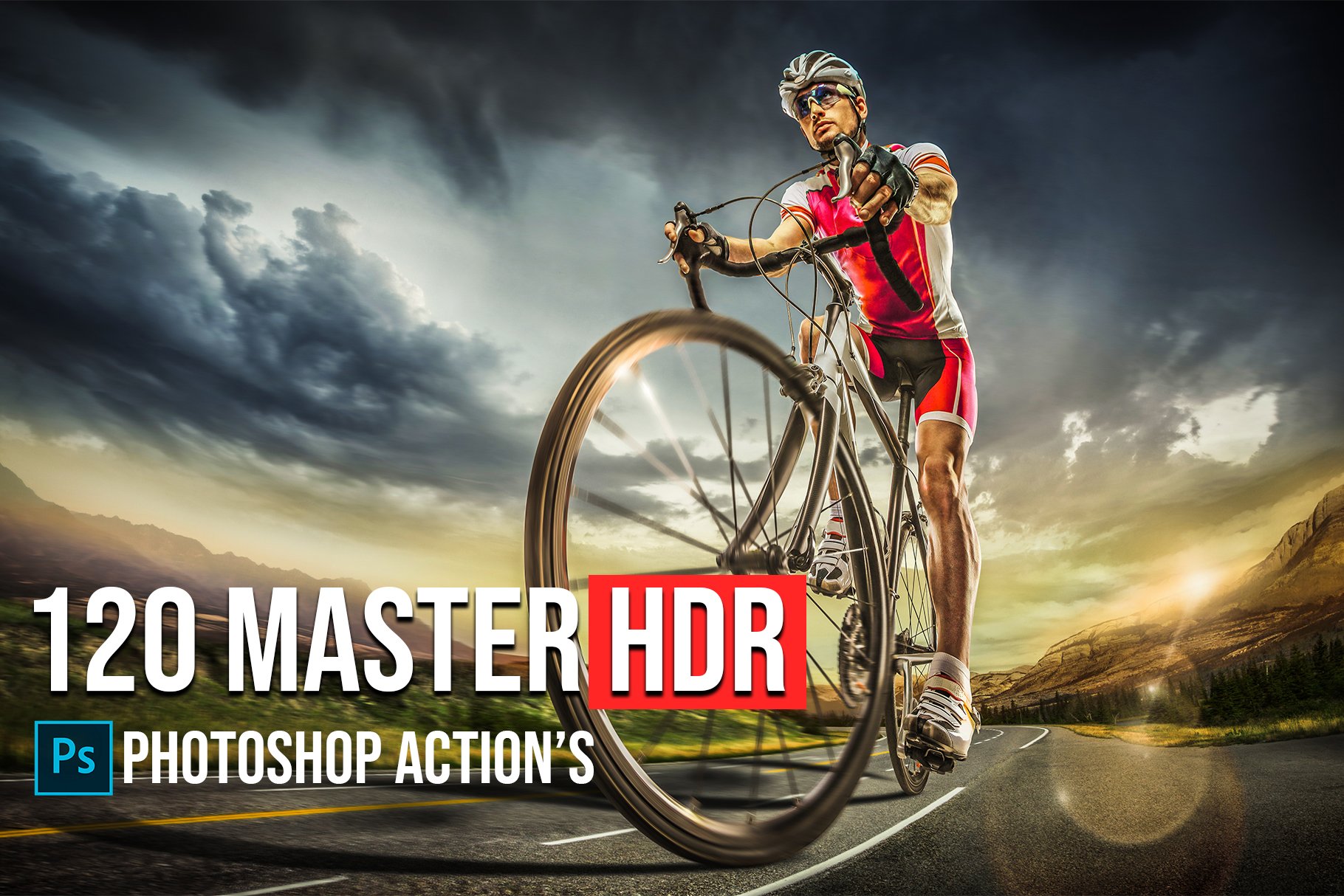 120 Master HDR Photoshop Actionscover image.