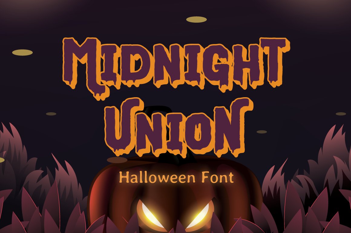 Midnight Union - Halloween Font cover image.