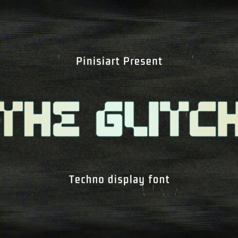 The Glitch – Techno Display Font cover image.