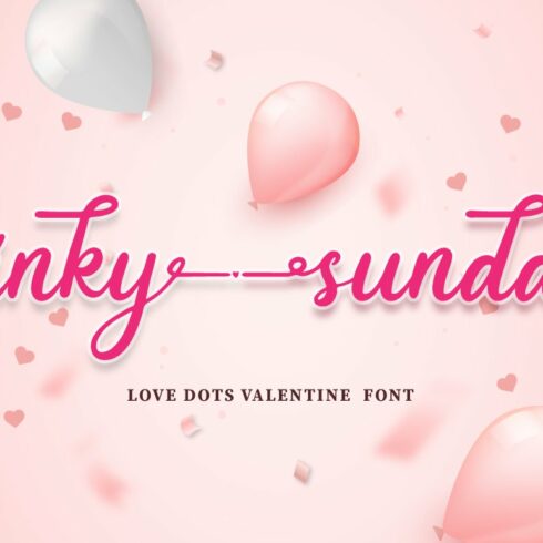 Pinky Sunday - Script Font cover image.
