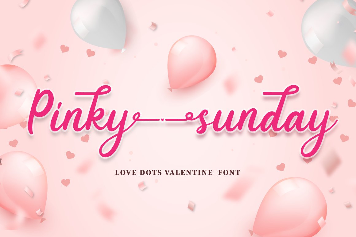 Pinky Sunday - Script Font cover image.